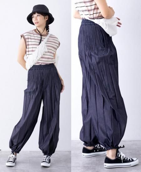 パラシュート デニム パンツ