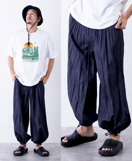 パラシュート デニム パンツ