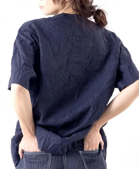クラッシュプリーツTシャツ
