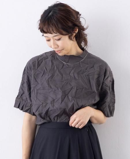 クラッシュプリーツTシャツ