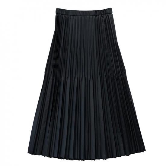 深黒 ランダムアンブレラプリーツスカート