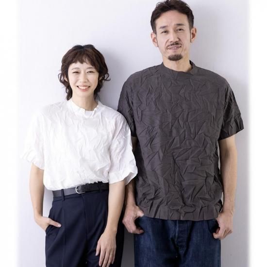 クラッシュプリーツTシャツ
