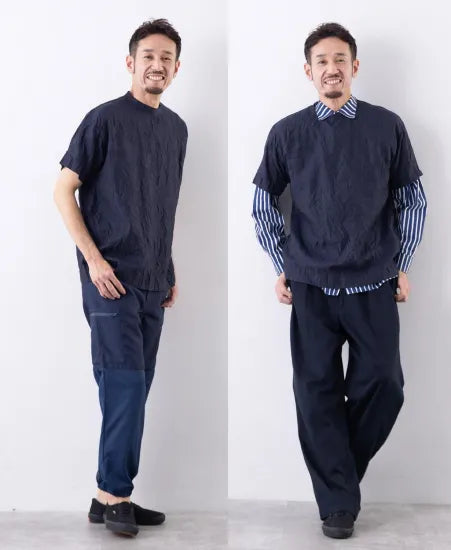 クラッシュプリーツTシャツ