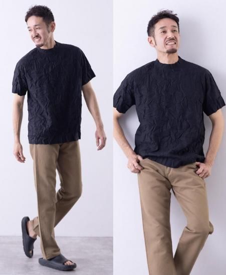 クラッシュプリーツTシャツ